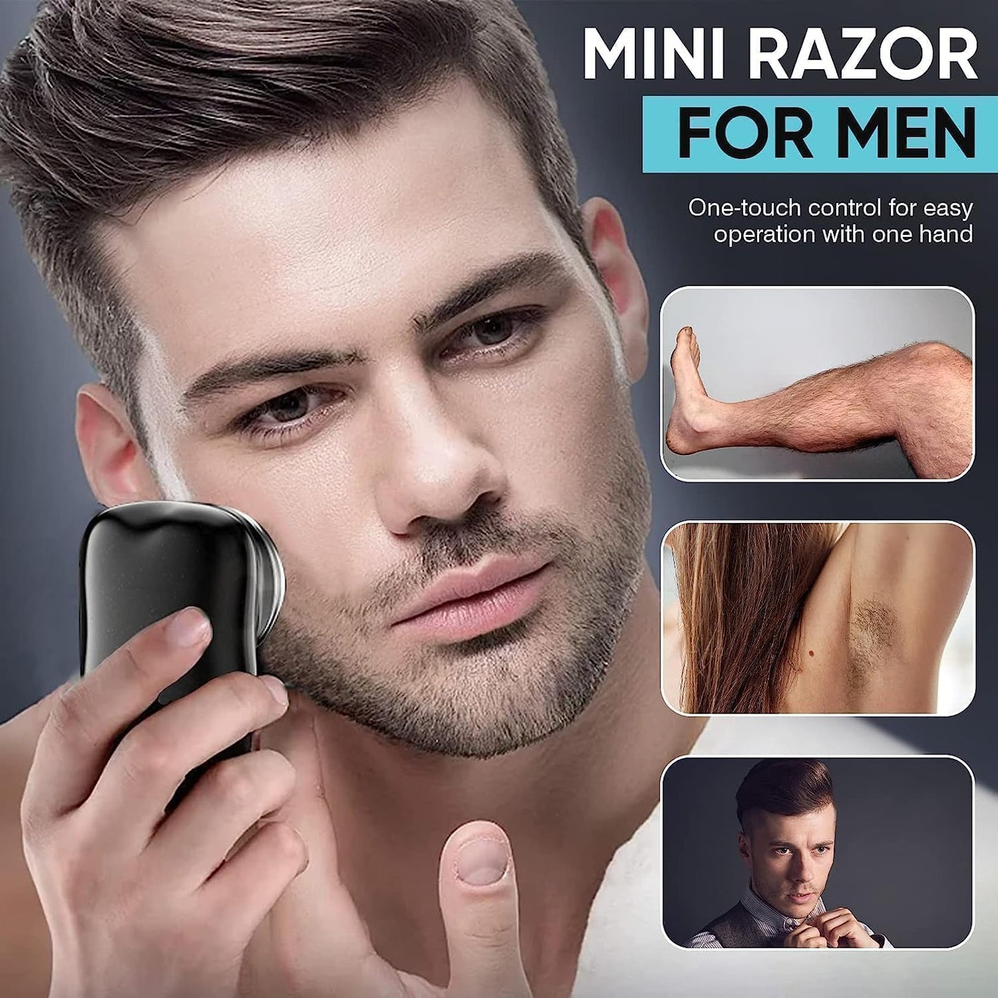 Mini Electric Shaver – Compact, Powerful & Precision Grooming Anywhere