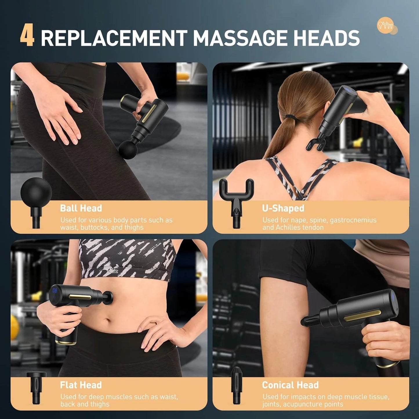 Percussion Massage Gun for Body Pain Relief